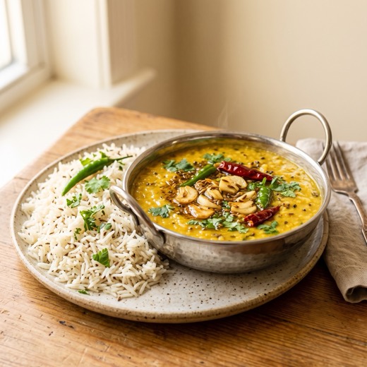 Jeera Rice & Dal Tadka