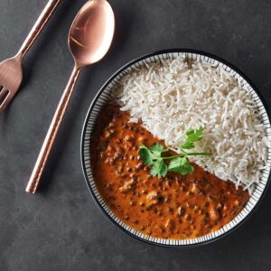Dal Makhni-Chawal (Basmati Jeera rice with Dal Makhni)