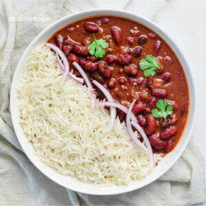 Rajma Chawal (Basmati Jeera rice with Rich Rajma curry)